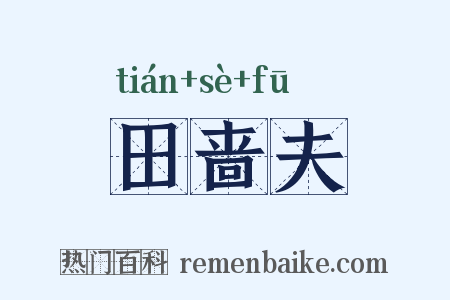 田啬夫是什么意思的图片